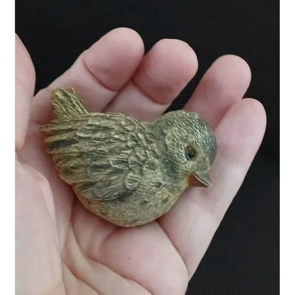 3 Mini Birds Figurine Cute Window Shelf Decoration Resin - Picture 9 of 12